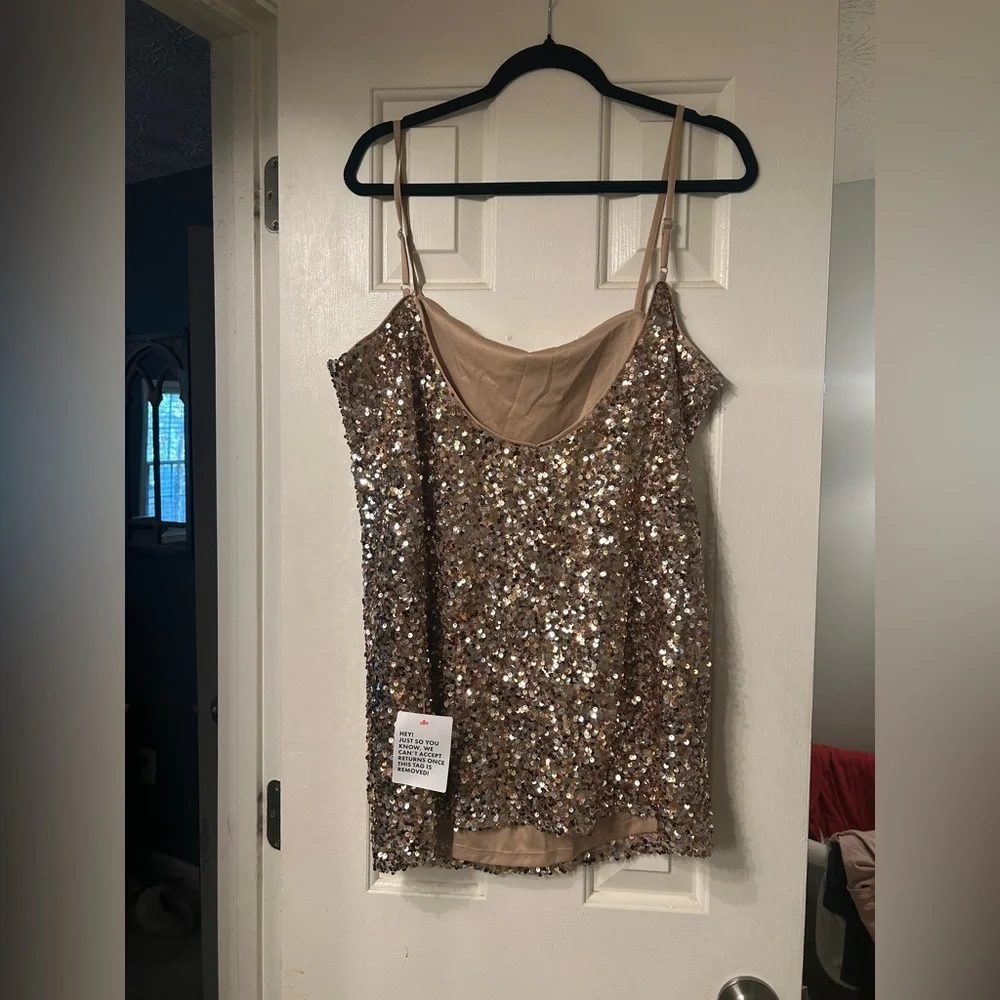 ASOS Gold Sequin Dress - Picture 4 of 4